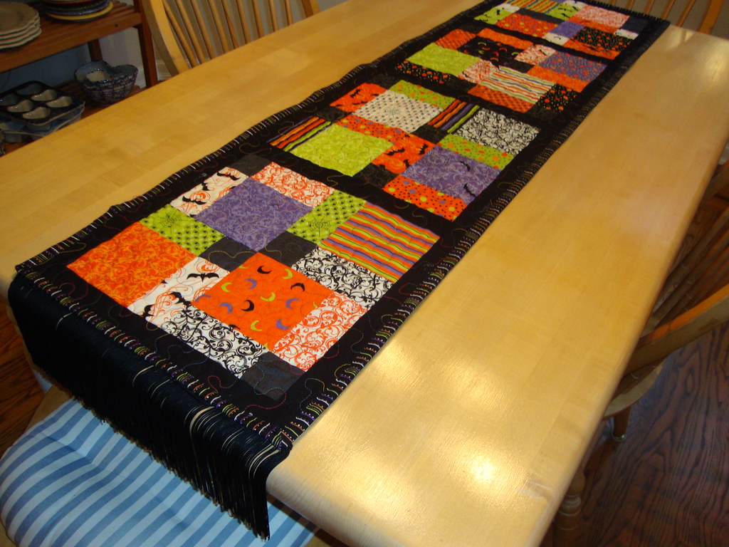 Halloween table runner Pink for me Flickr