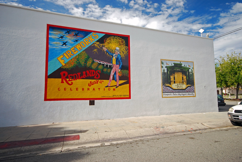 Downtown Redlands Wall mural. Steve Dressler Flickr