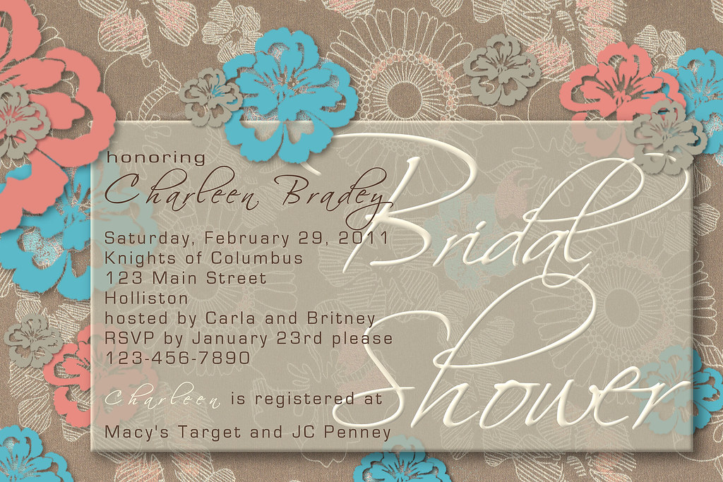 C104 custom personalized bridal wedding shower invitation… Flickr
