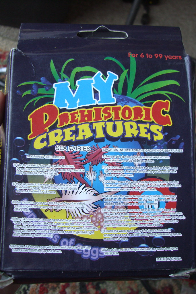 The instructions for 'My Prehistoric Creatures' roisnoir Flickr