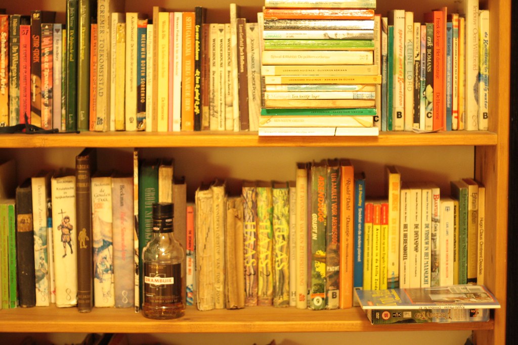 Bookcase Part of one of my bookcases. Photo taken at night… Flickr