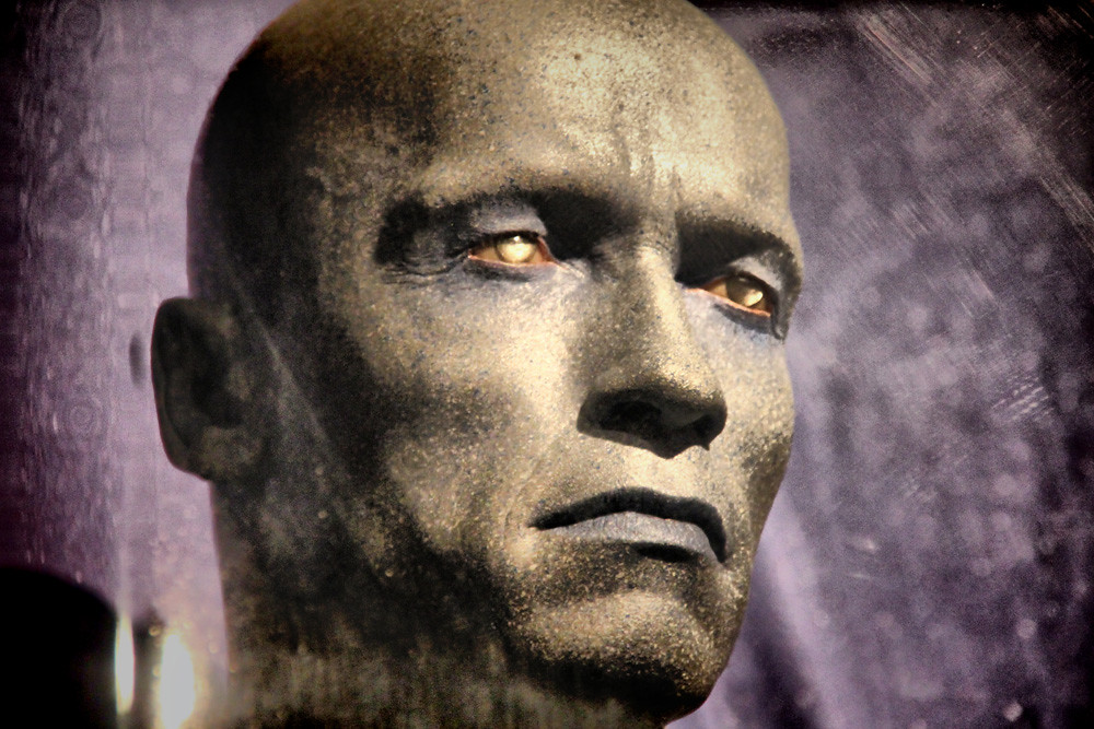Chill A bust of Arnold Schwarzenegger as Mr Freeze at Plan… Flickr