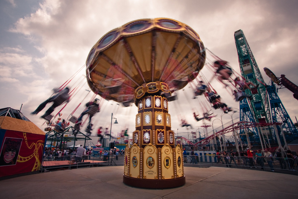 Luna Park Swing Ride View Large The swing ride inside the … Flickr