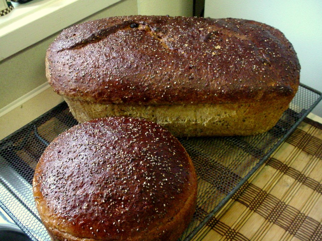 Whole Grain Bread Whole Wheat and white flours. Ground alm… Flickr