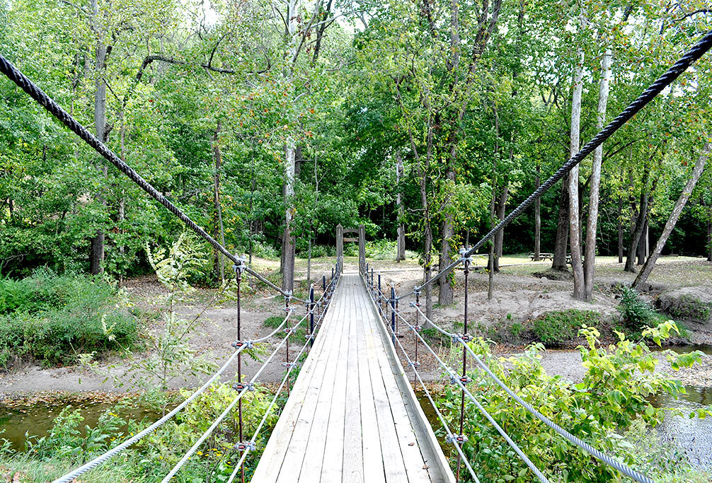 Foot Bridge in Ellis Park in Danville, Indiana Photo taken… Flickr