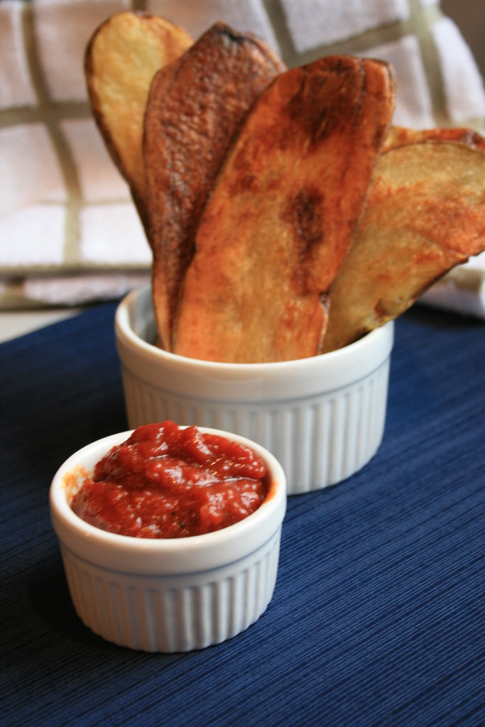 Oven Baked Potato Planks with Homemade Ketchup Oven Baked … Flickr