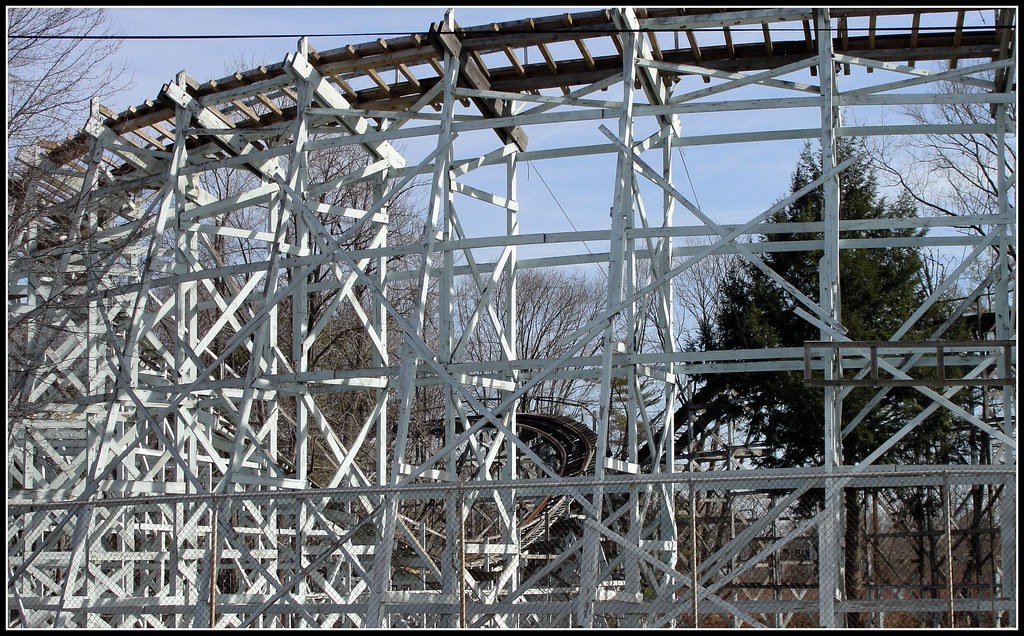 Pennsylvania Conneaut Lake Park Ghost coaster at an old … Flickr
