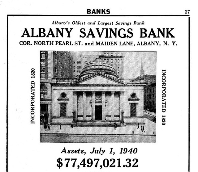 Albany Savings Bank 1940 a photo on Flickriver