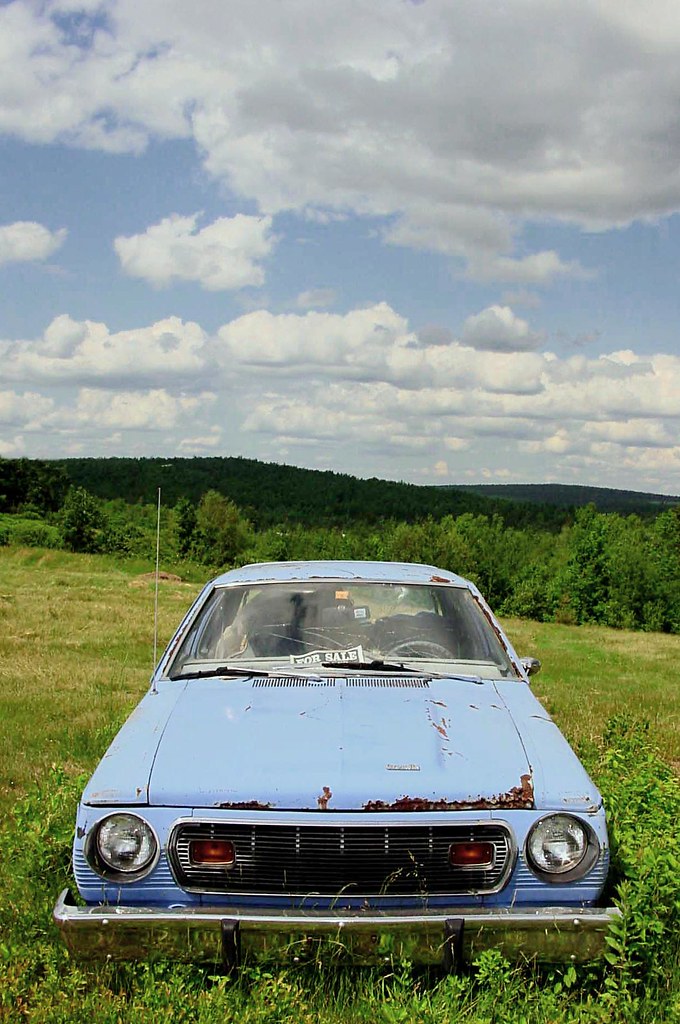 car for sale in a Maine field AMC Gremlin There are junke… Flickr