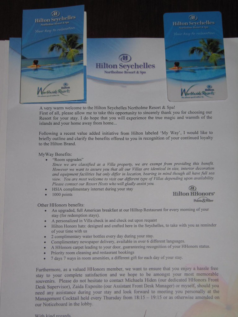 Hilton HHonors Letter Personalized letter … Flickr
