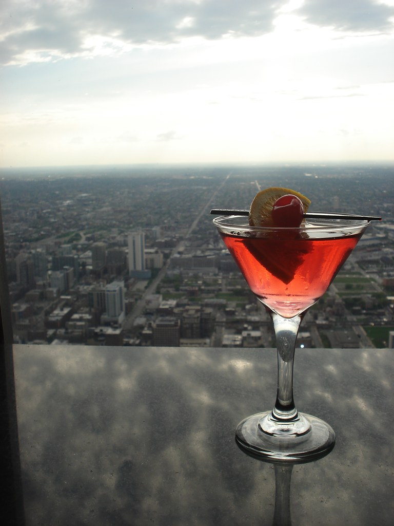 Cocktail au Signature Room Lounge, Hancock Tower Cocktail … Flickr