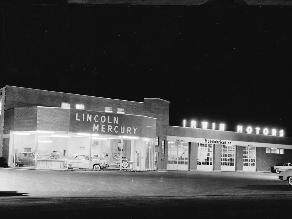 Irwin Motors Lincoln Mercury, Lakeport NH, 1953 Bill Cook Flickr