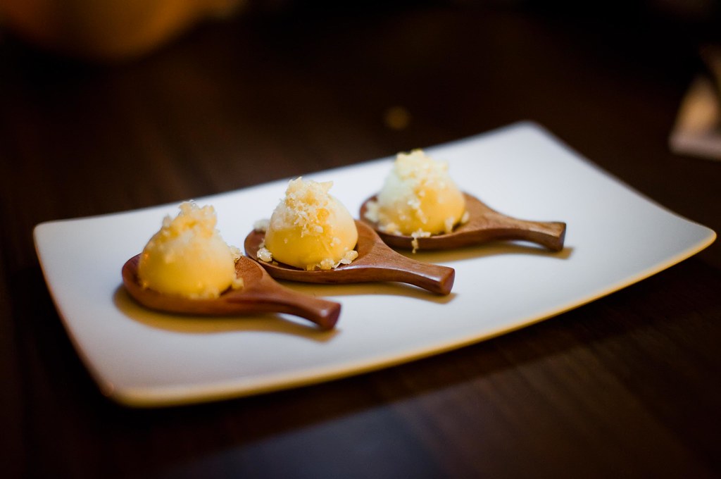 2am Dessert Bar, Singapore White chocolate ball with a liq… Flickr