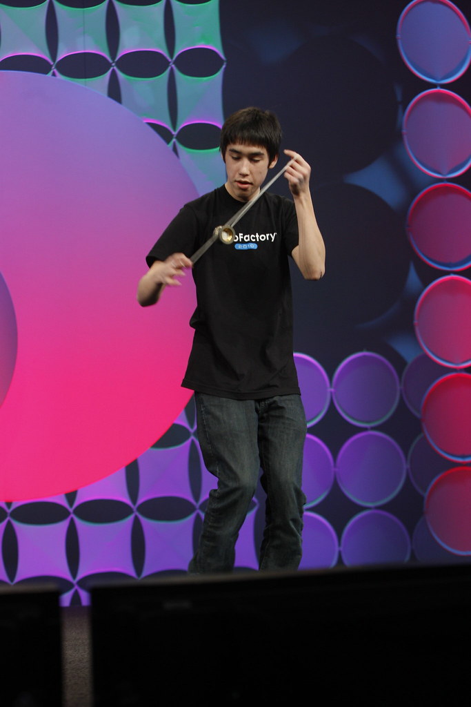 Sterling Quinn shows off his yoyo skills at MIX10. Flickr