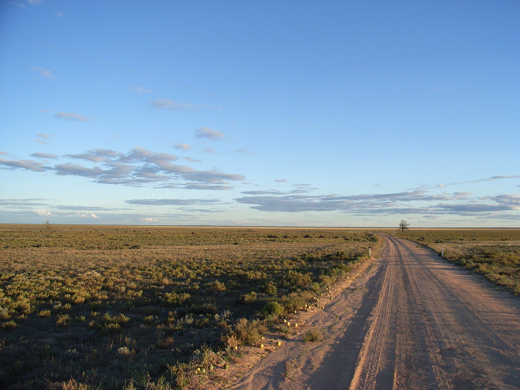 Road to Mungo NP, thru dry Lake Garnpang I was absolutely … Flickr