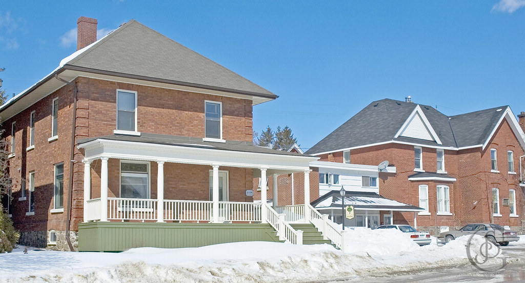 Orillia Old Brick Houses A neat portion of a block