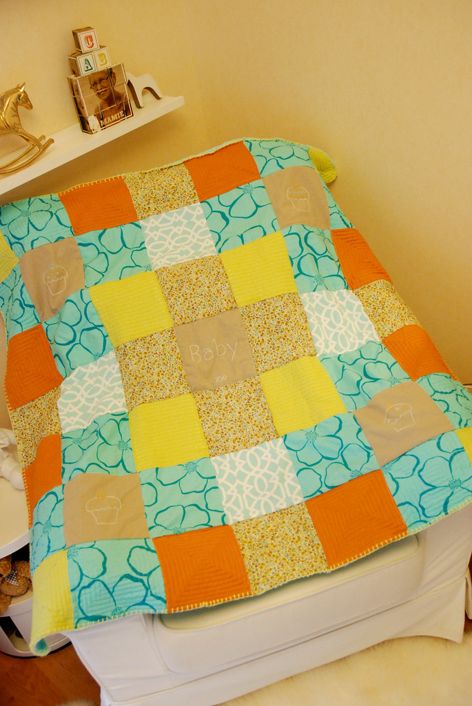 DIY quilted baby blanket Unfolded Check out my blog "A B… Flickr