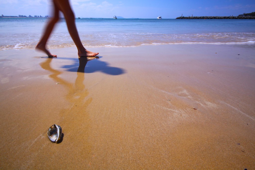 I enjoy long walks on the beach. Adam Campbell Flickr