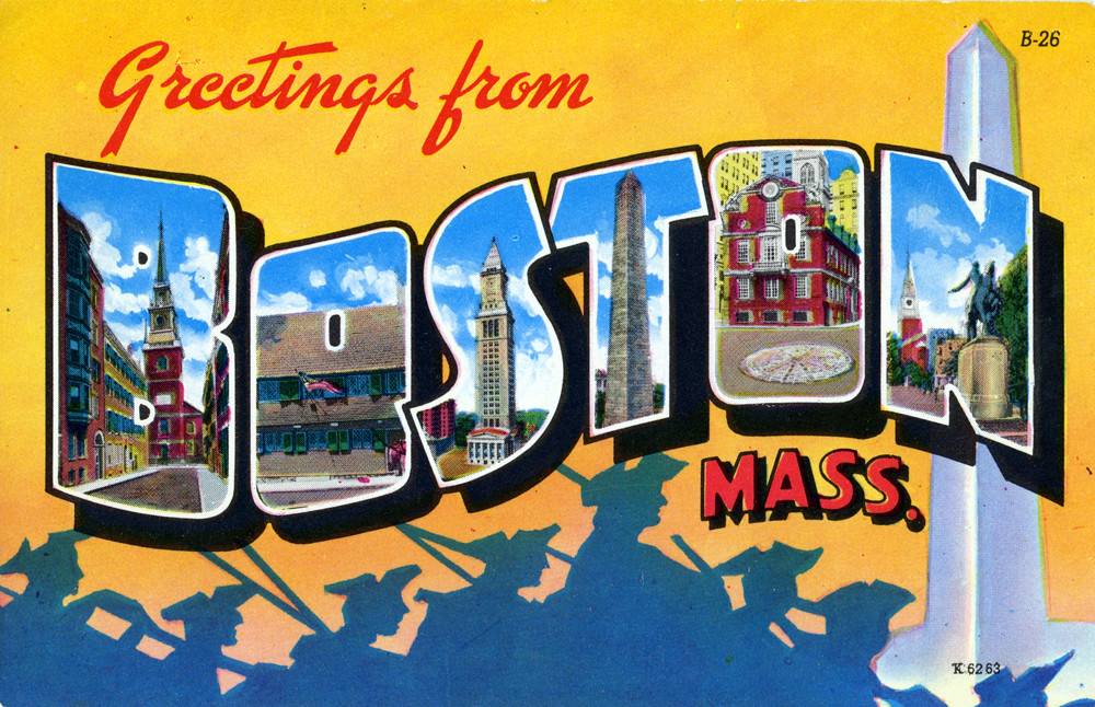 Greetings from Boston, Massachusetts Large Letter Postca… Flickr