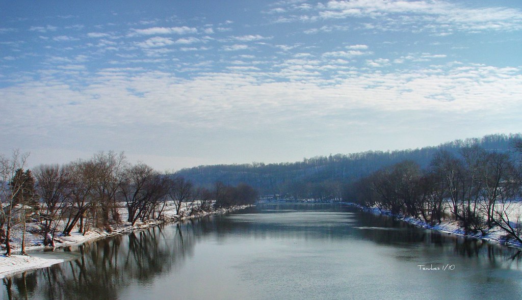 Muskingum River at Lowell Ohio I took this shot from the m… Flickr
