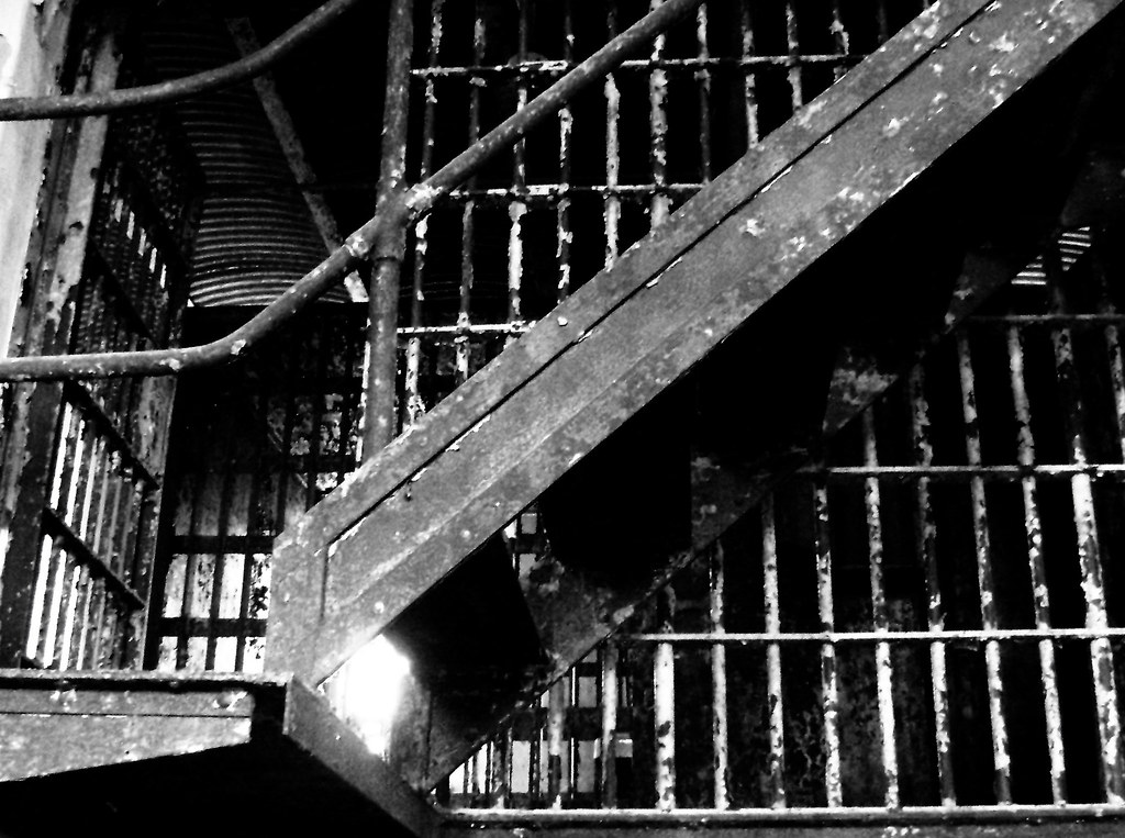 Old Austin County Jail, Bellville, Texas 0130101341BW Flickr