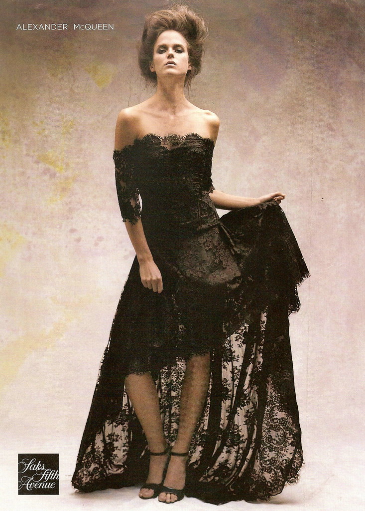 Alexander McQueen Lace Dress Saks Fifth Avenue Ad Spring… Flickr