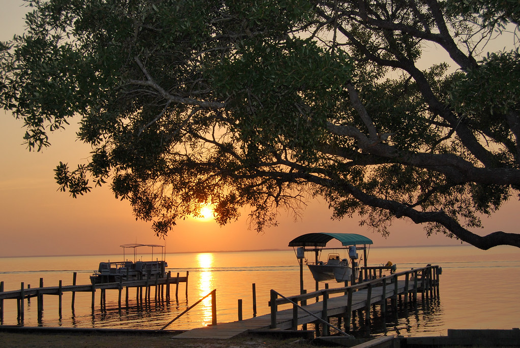 D40x 0071 East Bay Navarre Beach, FL, Evening sunset. Sandi Cole