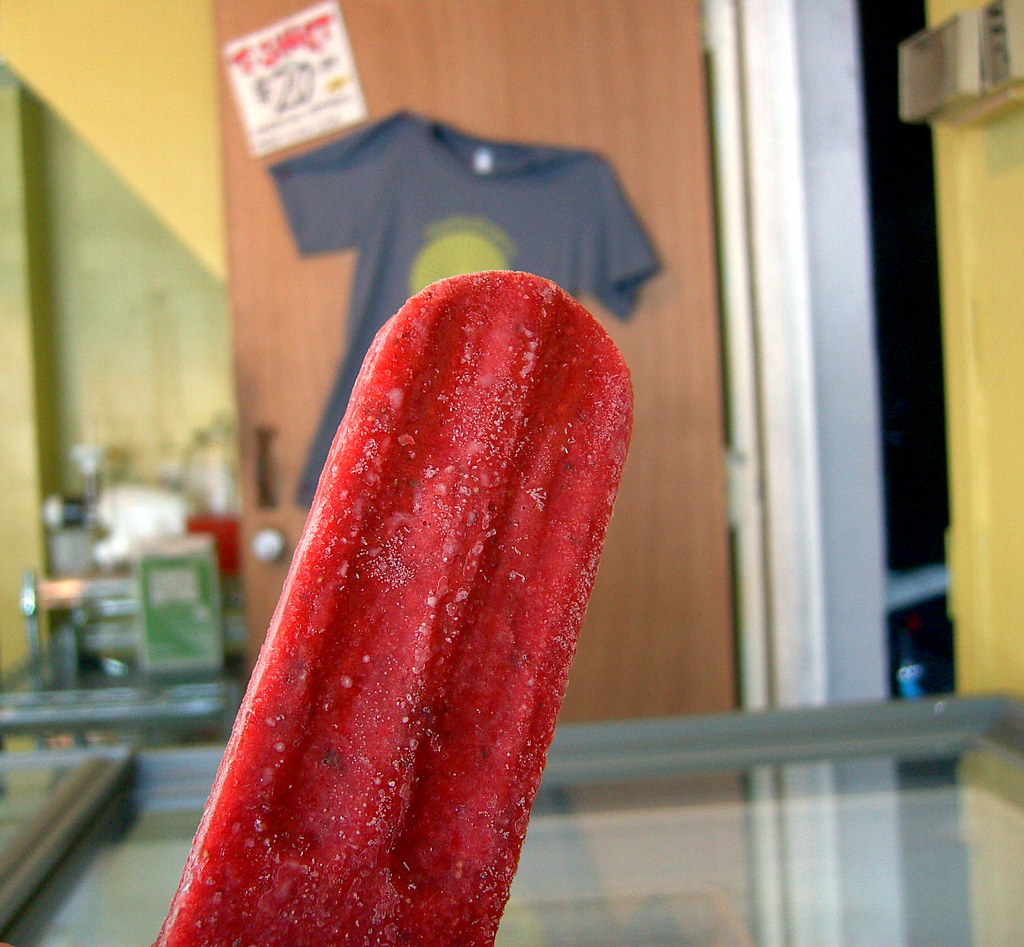StrawberryBasil Popsicle Strawberrybasil popsicle, at Me… Flickr