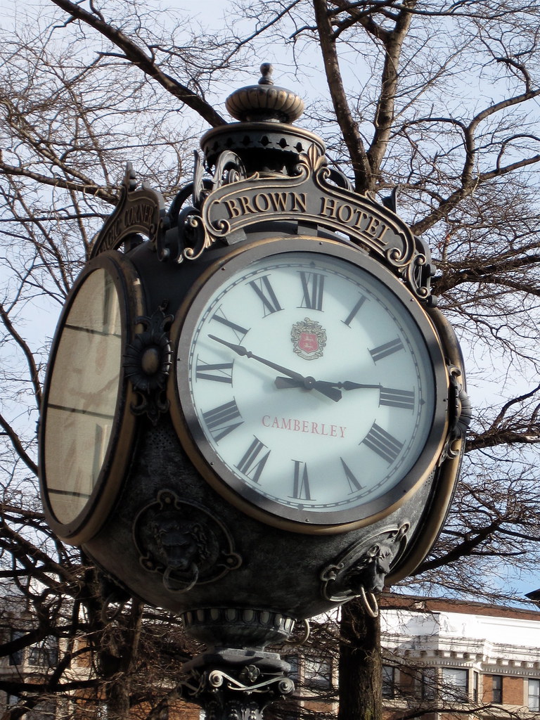 Brown Hotel Clock, Louisville, KY Clock outside the Brown … Flickr