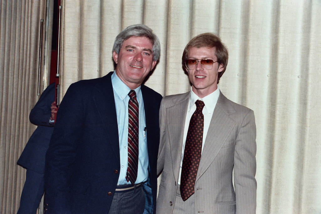 Me with Phil Donahue 1981 Davenport, Iowa October, 1981 Flickr