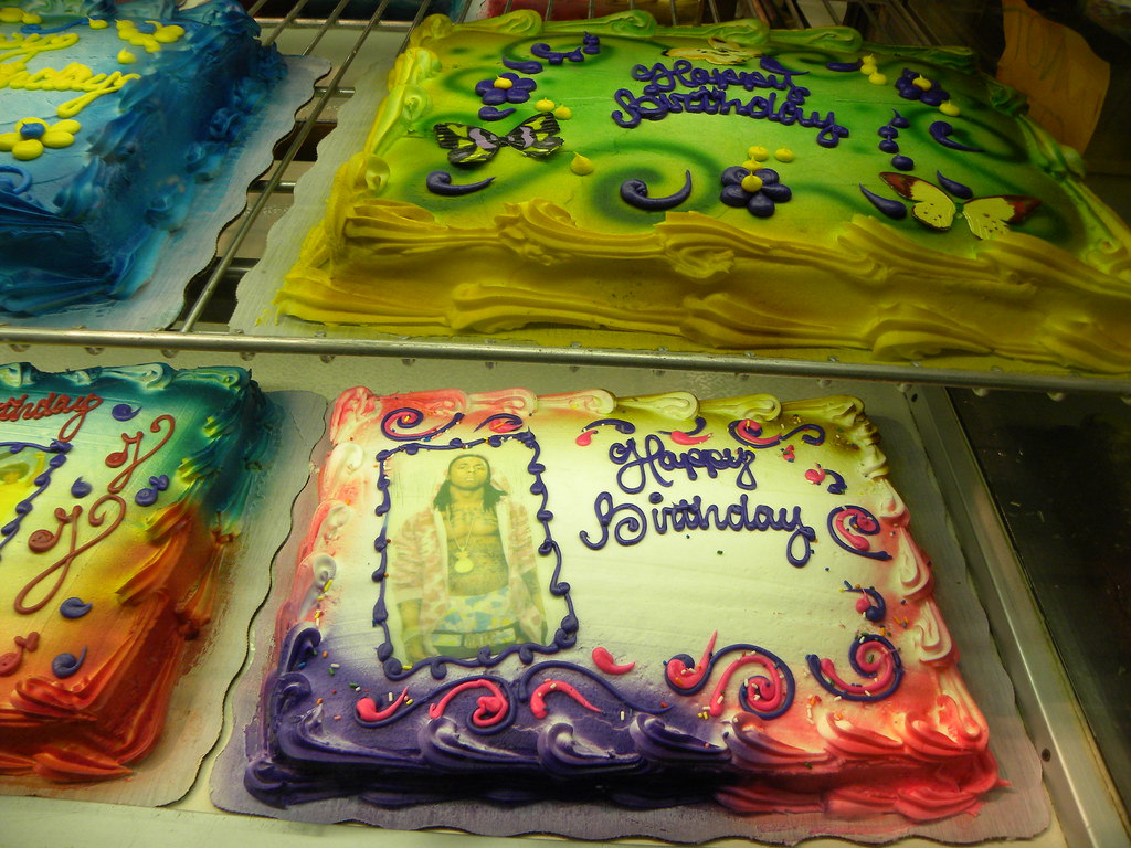 birthday cakes, Lexington Market style! gotta love the gar… Flickr