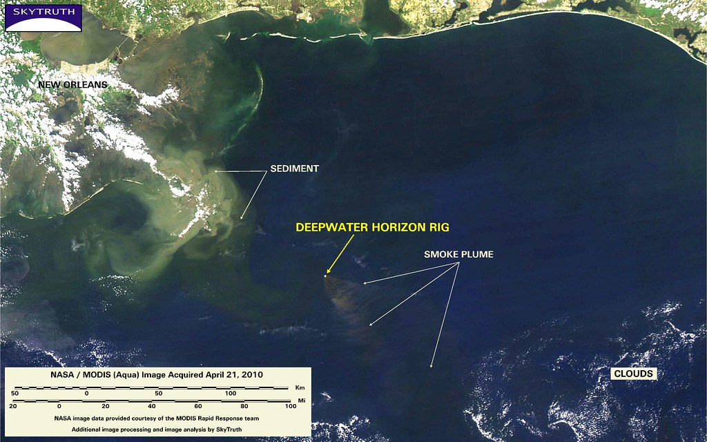 Deepwater Horizon Fire MODIS/Aqua Detail (with interpret… Flickr