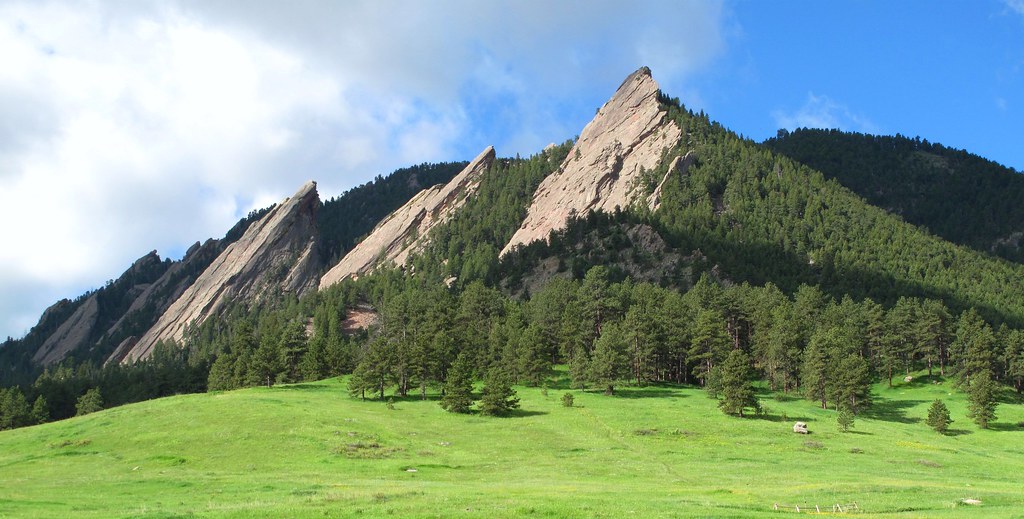 Flatirons from Chatauqua Park and the fish eye appearance … Flickr