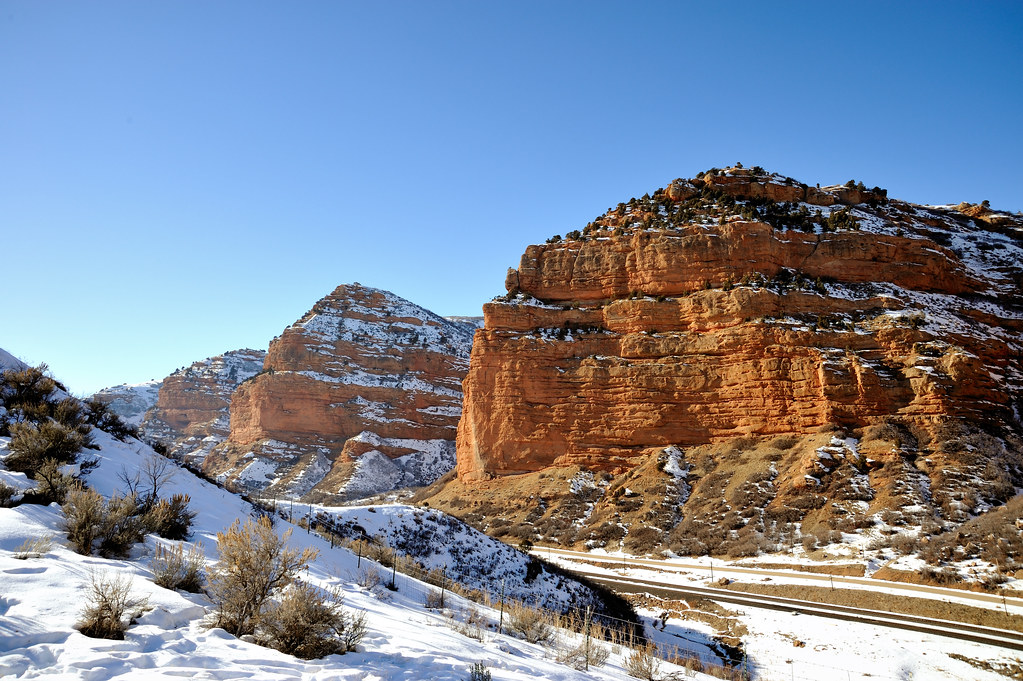 Echo Canyon, Utah Union Pacific tracks wind their way down… Flickr
