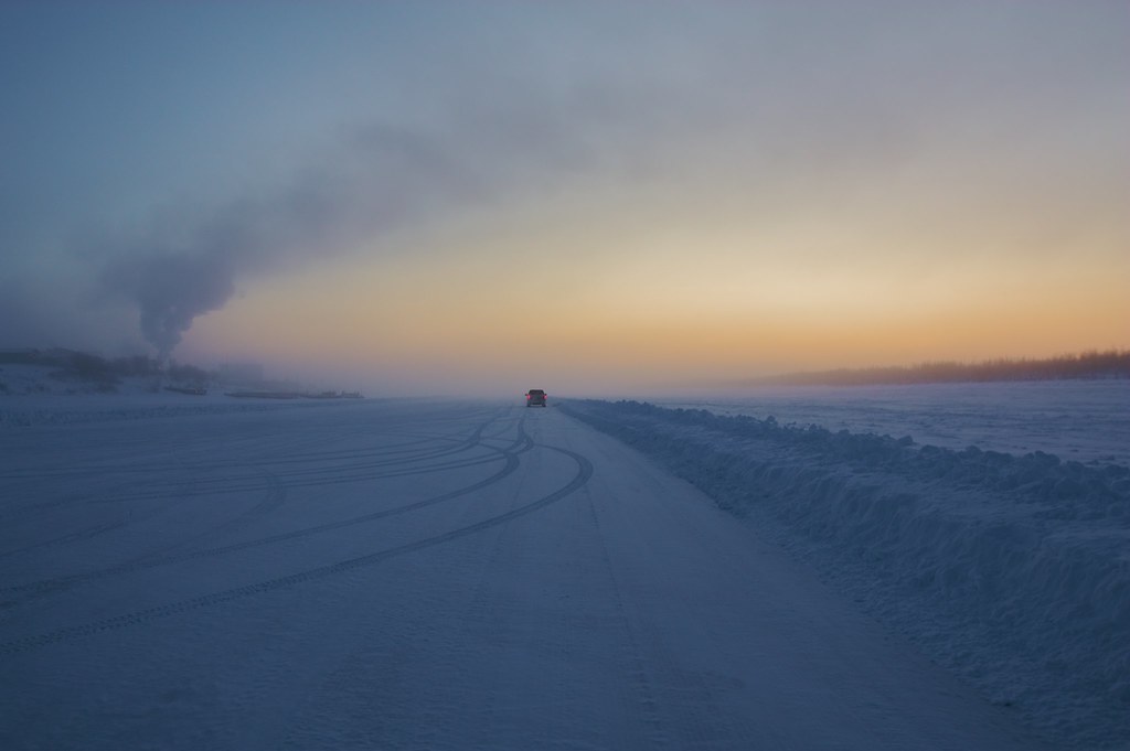 Inuvik Ice Road Inuvik, NWT Adam Bailey Flickr