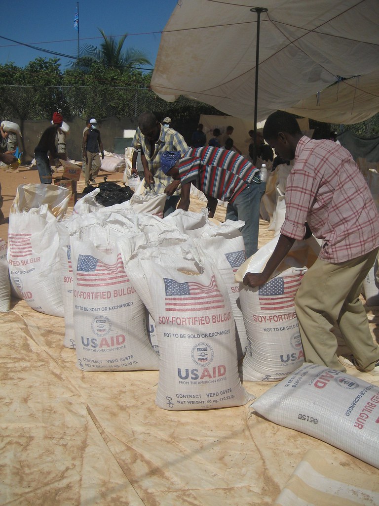 USAID Food Distribution site in Petonville USAIDprovided … Flickr
