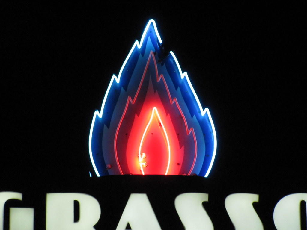 Grasso Plaza Neon Flame Sign in Affton, MO_IMG_5350 Flickr