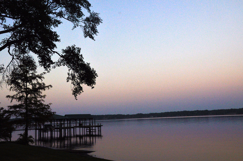 Sunset on Lake D'Arbonne fromky Flickr