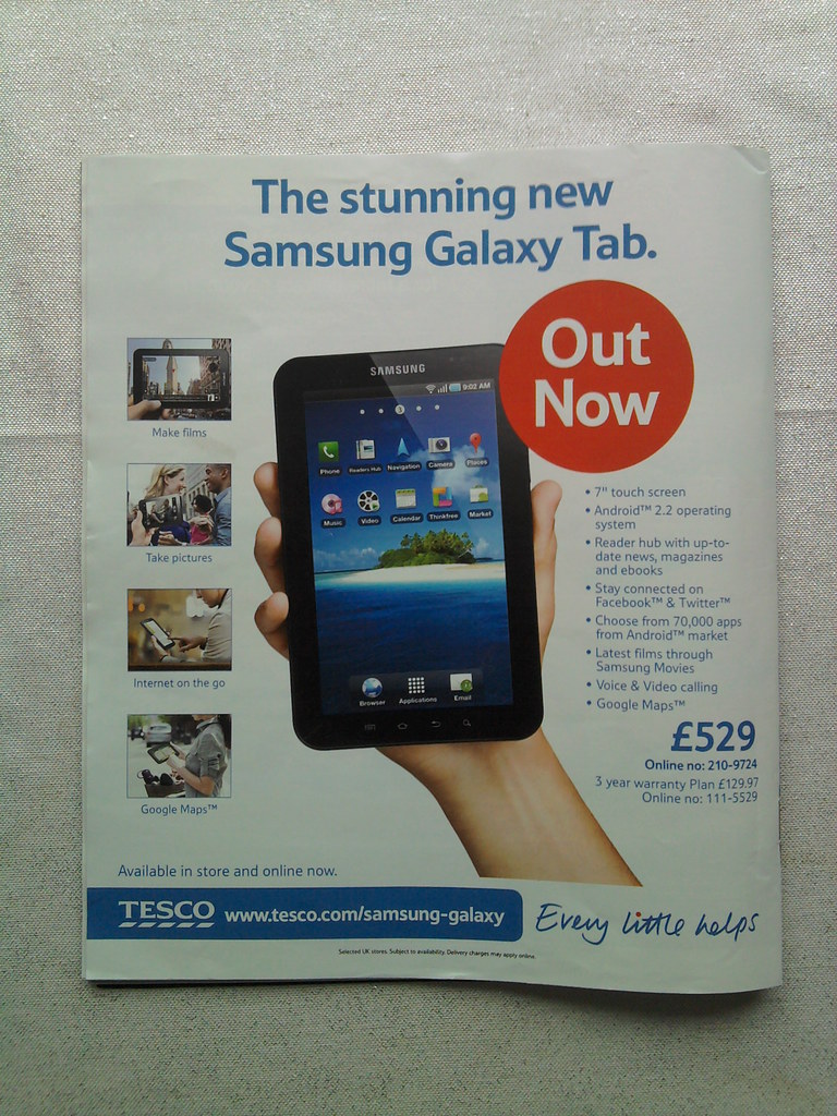 tesco samsung android tablet fullpage advert tesco samsung… Flickr