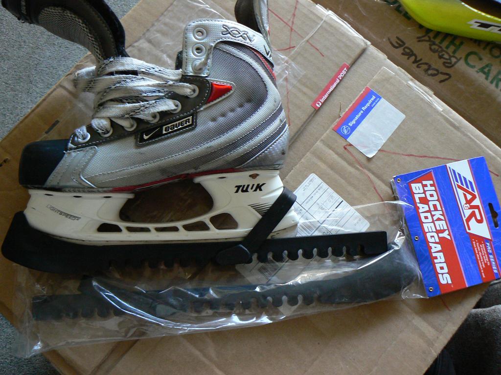 20100115 A&R hockey blade guards to be cut to length later… Flickr