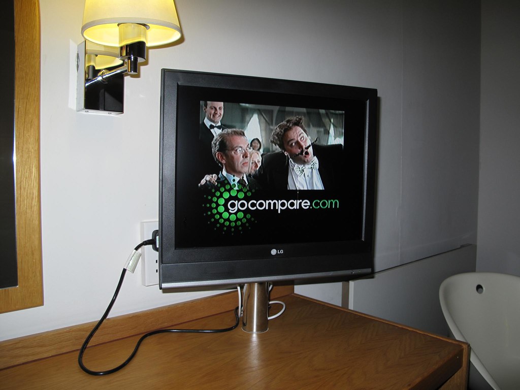 New TV in Travelodge Stuntman Mike Flickr