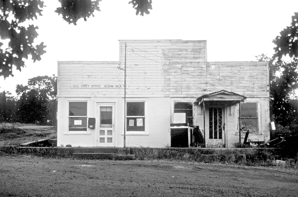 Post office Albion, Oklahoma About 1983photograph above… Flickr