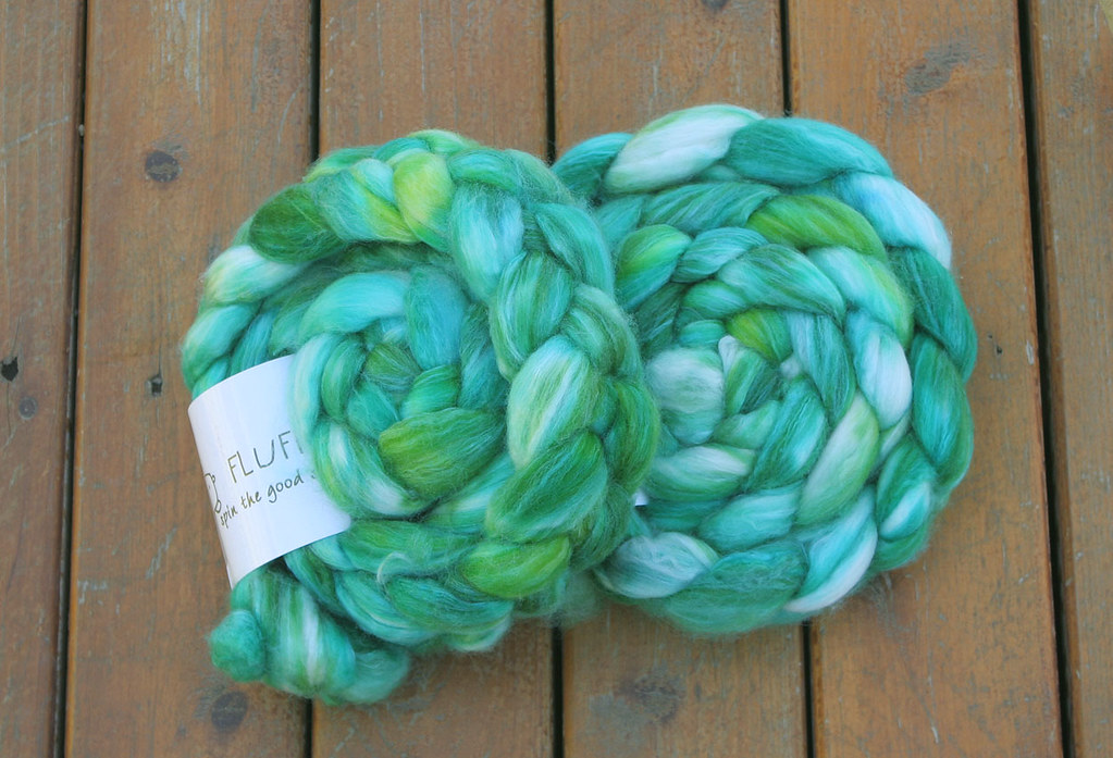 Fluff Merino Silk in Fields of Clover Christin Flickr