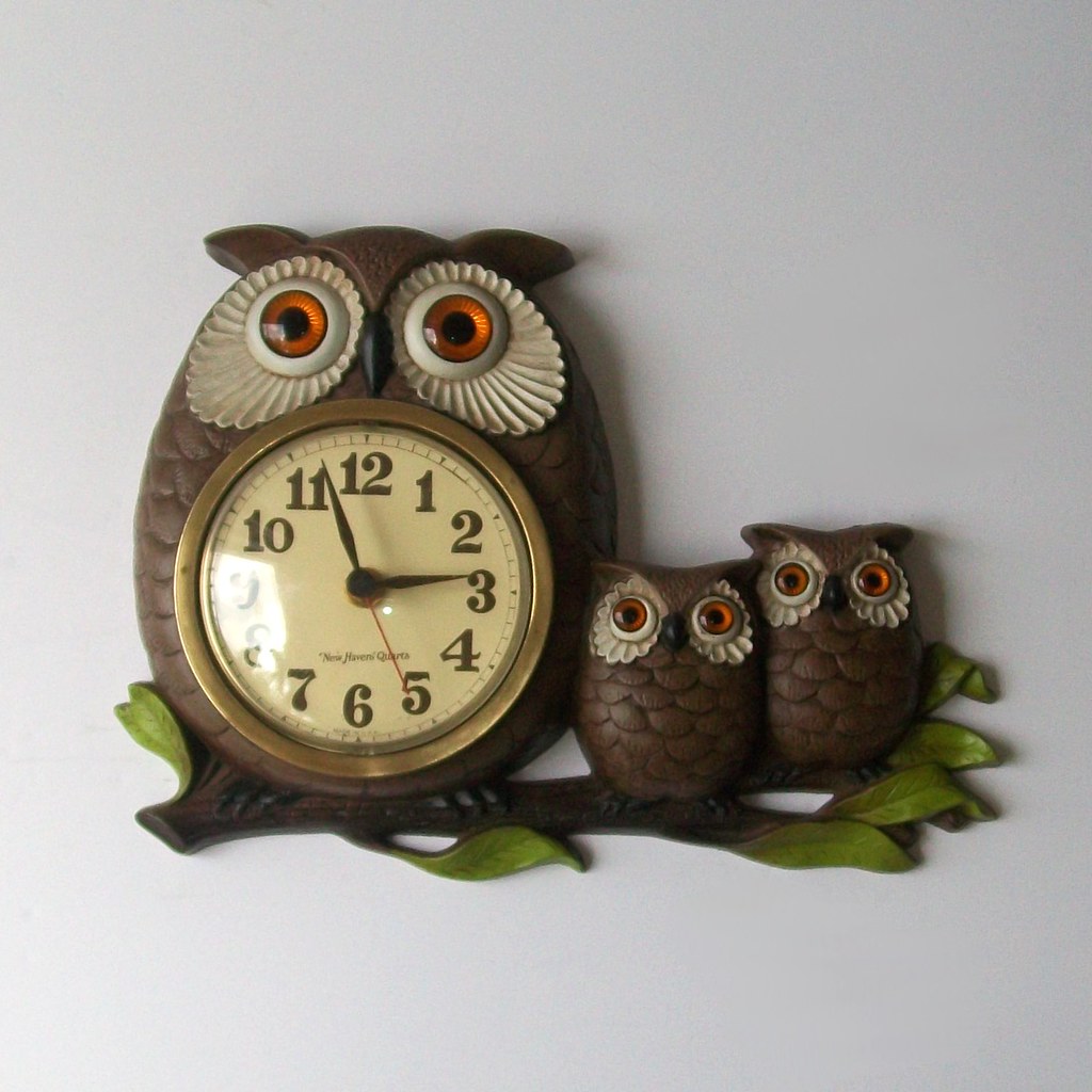 Vintage OWLETS and Owl Clock a photo on Flickriver