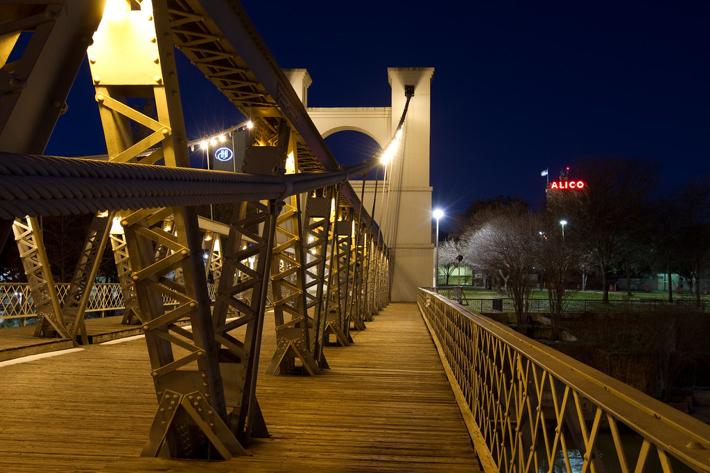 Waco Suspension Bridge The Waco Suspension Bridge crosses … Flickr