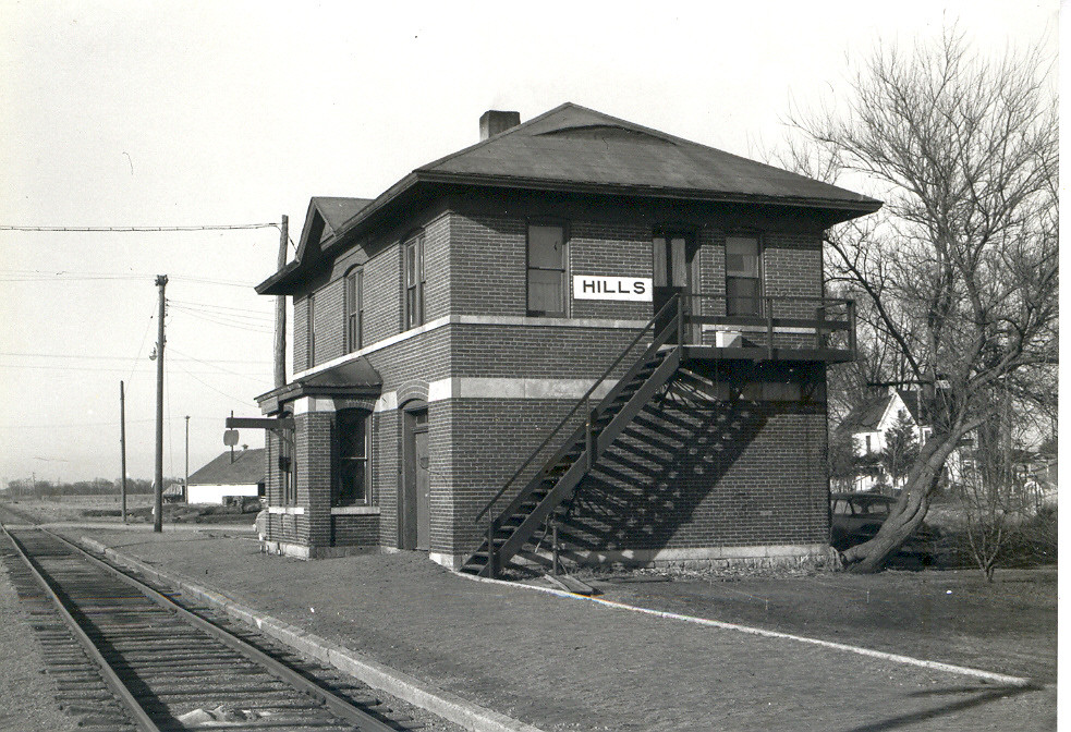 Hills, Iowa, Rock Island Railroad Depot a photo on Flickriver