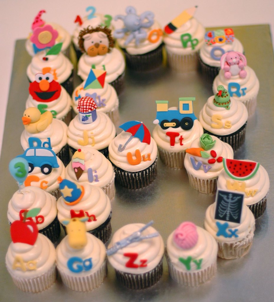Ben's Big B Alphabet Cupcakes Alphabet Cupcakes for a boy … Flickr