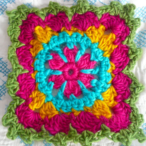 Wool Granny Squares Made with Full O Sheep 100 wool yarn.… Flickr