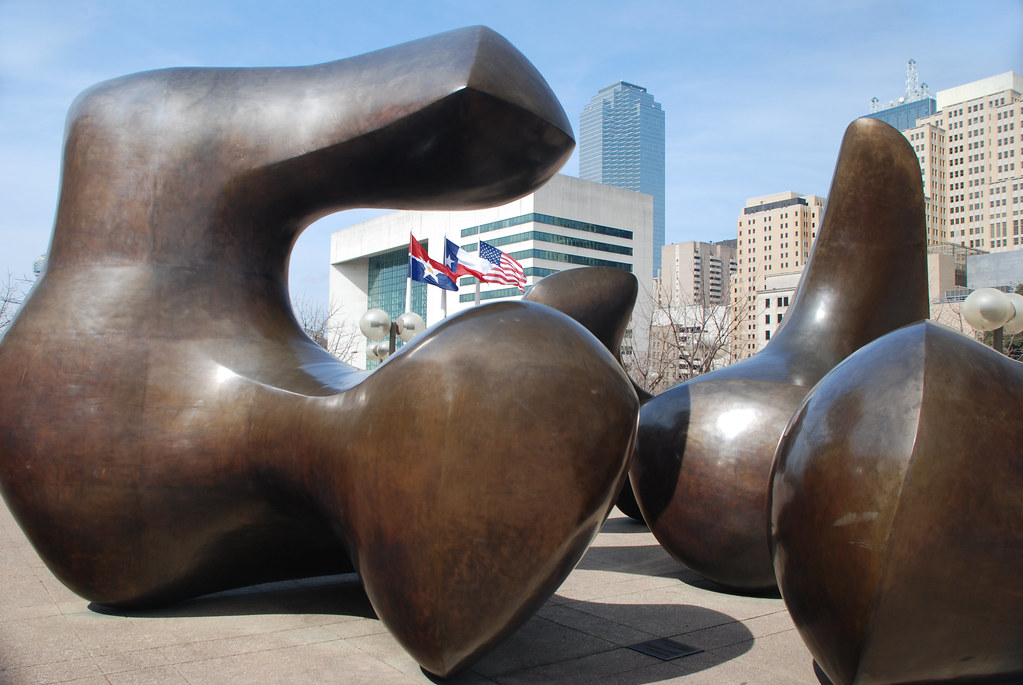 Sculpture Dallas Texas Government Center Downtown Texas Am… Flickr