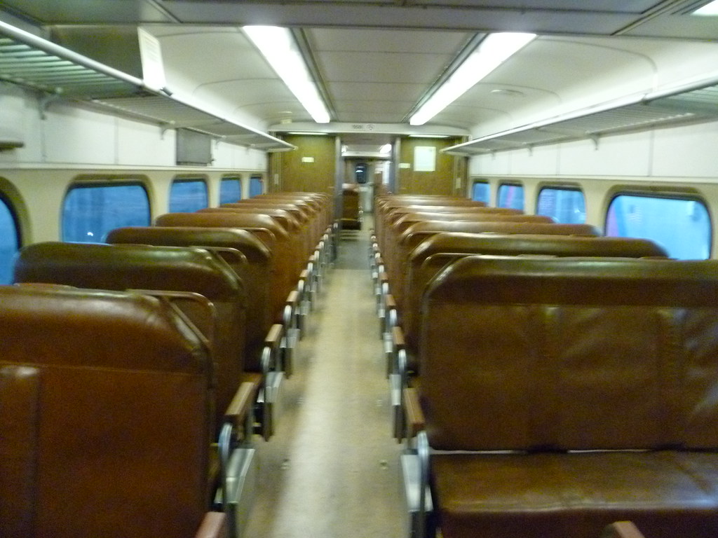 Interior of NJ Transit Arrow III 1508 Built by GE, 1978 (c… Flickr